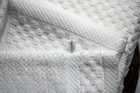 White 7pc Towel Sets For Bathroom 100  Cotton Textured  Absorbent Hotels   Spa
