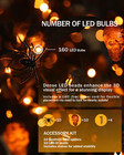 6ft Black Maple Halloween Tree With Led Skull Lights   Spiders - Indoor outdoor 