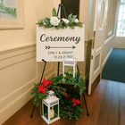 2 Pack Black Metal Easel Stand For Sign And Poster With Wind Clips Adjustable Fo