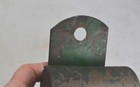 Tin Wall Box Matches Old Green Paint  Flint Small  Early  Antique 1800 Original