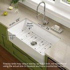 Farmhouse Sink 36 X 20    large Farm Undermount Sink apron Fireclay Sink W drain