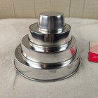 Vintage Mirro Vitality Aluminum Cake Pan Se 4 Tier Party Layer W  Recipe Booklet