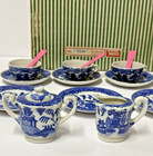 Blue Willow Childs Tea Set Made In Japan 1950 s 23 Pieces   Originalnal Box