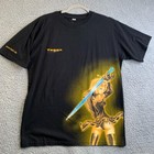 Rare Vintage Anime T-shirt Mens L Tagan Power Supply Psu Defunct Company 2 Sides