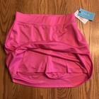 Court Haley Womens Tiered Mesh Pink Skort   M  8-10    Xl  16-18   Nwt