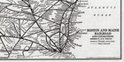 1938 Antique Boston And Maine Railroad Map Vintage Railway Map 2697