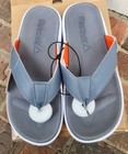 Reebok Comfort Channel Thong Flip Flop Shoes  Gray  Men s Us 9  New  