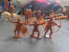 Original 1960 s Marx Indians  Frontiersman    Cavalry Playset Figures