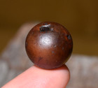 Ancient Carnelian Agate Tribal Stone Round Bead Excavated Mali  African Trade