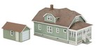 Walthers Cornerstone 933-3791 1 87 Ho Scale Amercian Bungalow  single Car Garage