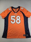 Nike Von Miller Denver Broncos Jersey Womens Xxl Orange Navy Nfl 58 Dri-fit
