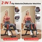 Compact 2-in-1 Hip Abductor   Adductor Machine For Home Gym Workout