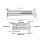 200 Degree Door Viewer Peephole With Drill Bit Set For 1 57 - 2 56   Door Silver
