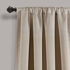 Set Of 2  84 x52   Insulated Rod Pocket Blackout Window Curtain Panels Beige