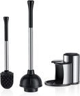 Toilet Plunger And Bowl Brush Set  2 In 1 Stainless Steel Heavy Duty Toilet C   