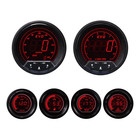 Evo Digital 6 Gauge Set Gps Speedometer Blue   Red Lcd Mph   f Psi 85mm   52mm