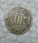 1852 Three Cent Piece Silver Type Coin  3c   Us Coin