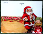 7  Vintage  1970 s Or 1980 s Hallmark Santa Claus Place Cards New   Unused