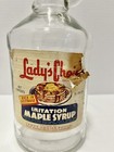 Lady   s Choice Imitation Maple Syrup Glass Bottle Jug Half Gallon Collectible Vtg