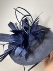Natasha Fascinator Navy Blue Hat Women s One Size Kentucky Derby Church