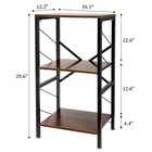 Tall End Side Table  30   Height Small Telephone Table Stand With 3 Tier Stor   