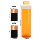Empty Plastic Pill Bottles 12pcs 60 Dram Clear Prescription Vials Organizer