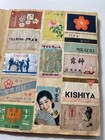 Japanese Vintage Old Matchbox Label Book And Loose Labels Set