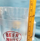 Vtg Beer Nuts Giant Clear Plastic Oversized Advert Beer Mug 10 5x8 
