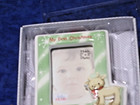 Gund My First Christmas Green 2x3 Photo Frame Ornament Baby Boy Deer Keepsake