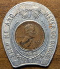 Denver  Colorado Co Pansy Cycle Works Bicycle Shop Good Luck Encased Cent Penny