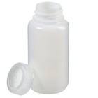 Lot Of 6 - Nalgene Packaging Bottles  250ml 8oz  Wide Mouth  Hdpe Leak Proof