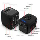 Universal Travel Adapter International Wall Power 4 Usb-c Charger Converter Plug