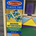 Melissa   Doug Beginner Pattern Blocks Classic Wooden Toy Educational Toy