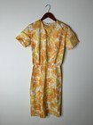 Vintage 1960   s Dress Women   s Floral Aline Party Midi
