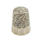 Victorian Antique Sterling Silver Vermicelli Thimble Simon Brothers Sz 10