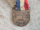 Rare Panama 1970 Medal Centro-american Games Athlete Winner Silver Medal