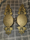 Antique Vintage Brass Wall Sconces  Set Of Two
