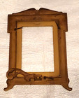 Vtg 1900s Antique Wwi Patriotic Us Army Cast Iron Military Easel Picture Frame