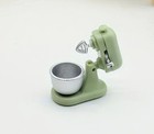 Dollhouse Miniature Kitchen Appliance Stand Mixer With Bowl Teal Green 1 12