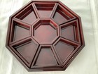 Lobster Designed Lacquer Mother Of Pearl Inlay Octagonal Box 11 5    Dia 