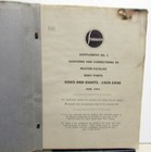 1929-1940 Studebaker Sixes   Eights Dealer Master Body Parts Catalog Book Orig