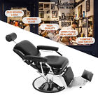 Artist Hand Black Vintage Recline Barber Chair Hydraulic Salon Beauty Styling