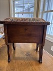 Antique Victorian Shoe Shine Stand Box Cast Iron Footrest No 10 Mark C 1885-1905