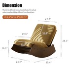 Glider Rocking Chair Solid Wood Frame Accent Reading Seat For Bedroom Office