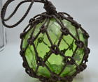 Vintage Glass Fishing Float  In Light Green