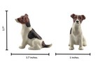 Miniature Ceramic Jack Russell Terrier Dog Figurine