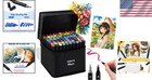 Professional Dual-tip Alcohol Markers Set - 80 Colors For Drawing   Sketching