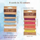 32 Colors 160 Yards Hemp Cord String For Jewelry Making  Multi-color Flax String