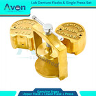 Set Of 3   Denture Compression Flask Press   Upper   Lower Flasks -genuine Brass