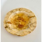 Vintage Alabaster Ashtray   Carved Stone Catchall   Rustic Marble Decor